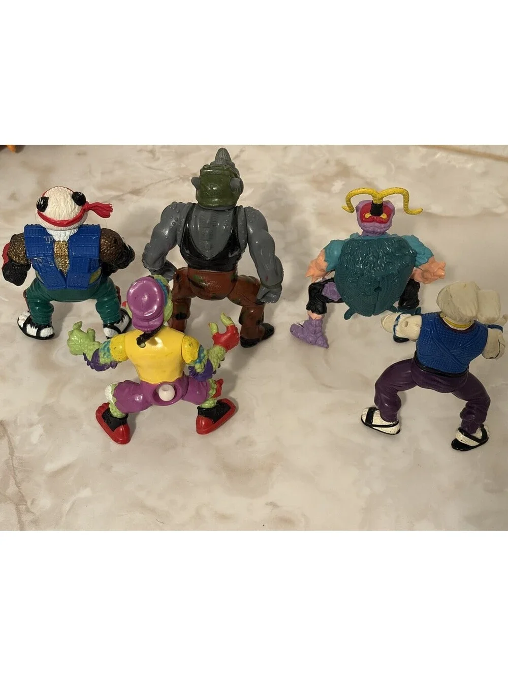 Vintage 1988 1991 TMNT Teenage Mutant Ninja Turtles Villains Lot Of 9 Toys